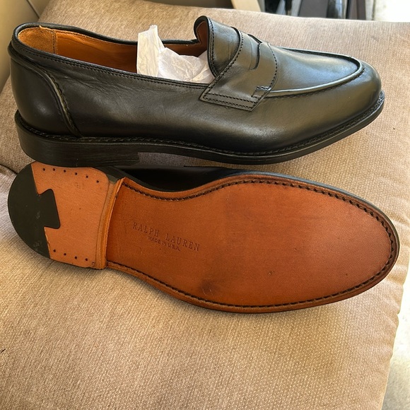 Vintage Ralph Lauren Men’s Loafers 9.5 D MADE IN USA - Picture 1 of 4